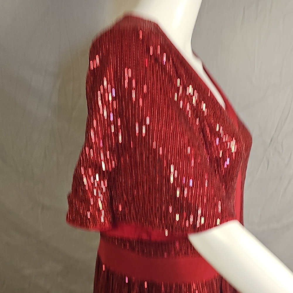 Grace Karin Red Sequin Dress - Picture 5 of 9